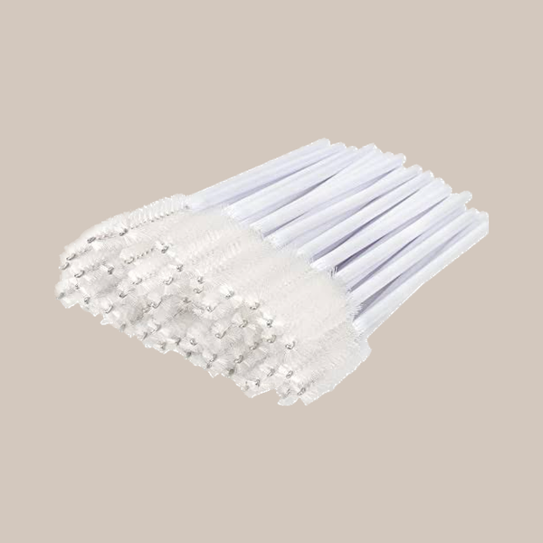 White Mascara Wands/Spoolies) pack of 50